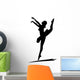 Dancing Girl Silhouette Wall Decal