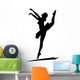 Dancing Girl Silhouette Wall Decal