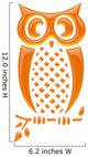Hiboux Orange Reflets
