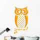 Hiboux Jaune Reflets Wall Decal