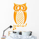 Hiboux Jaune Reflets Wall Decal