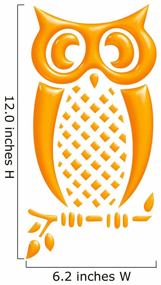 Hiboux Jaune Reflets Wall Decal