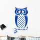 Hiboux Bleu Eau Reflets