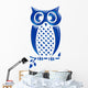 Hiboux Bleu Eau Reflets