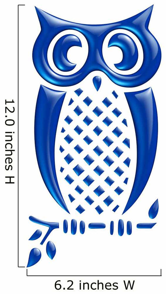 Hiboux Bleu Eau Reflets
