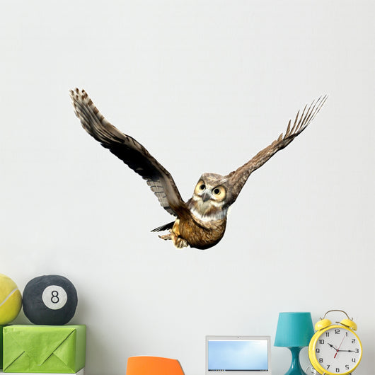 Owl Casual Flight Wall Decal