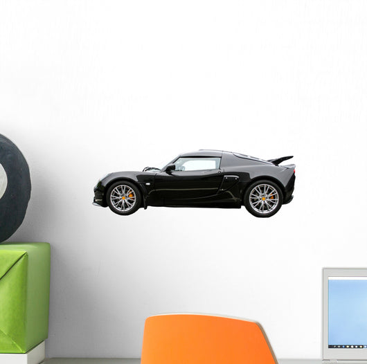 black sportscar Wall Decal