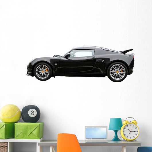 black sportscar Wall Decal