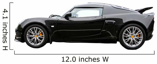 black sportscar Wall Decal