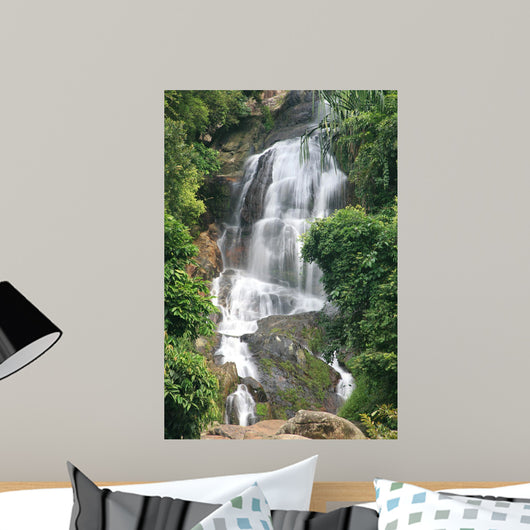 waterfall on koh samui island Wall Mural