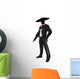 Male Mariachi Silhouette Illustration Wall Decal
