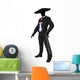 Male Mariachi Silhouette Illustration Wall Decal