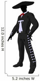 Male Mariachi Silhouette Illustration Wall Decal