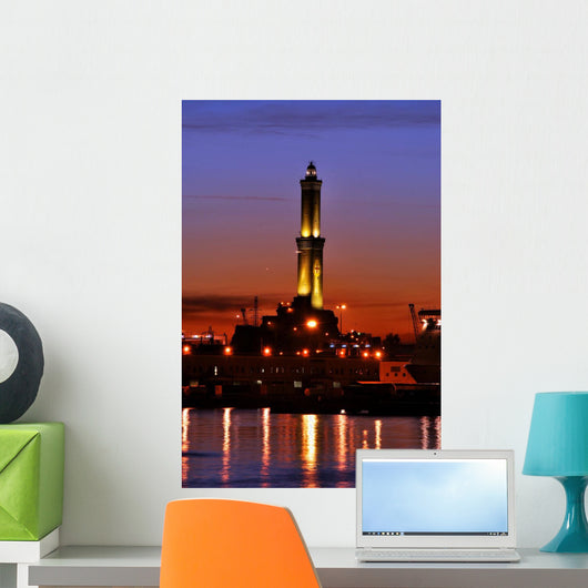 the lantern of Genoa Wall Mural