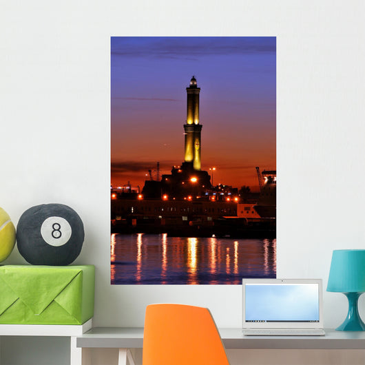 the lantern of Genoa Wall Mural