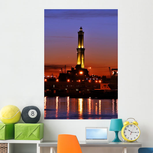 the lantern of Genoa Wall Mural