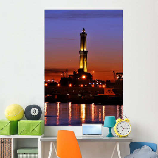 the lantern of Genoa Wall Mural