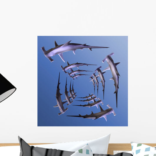 Hammerhead Shark Wall Mural