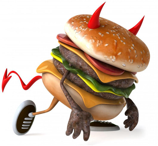 Devilish Hamburger Wall Decal