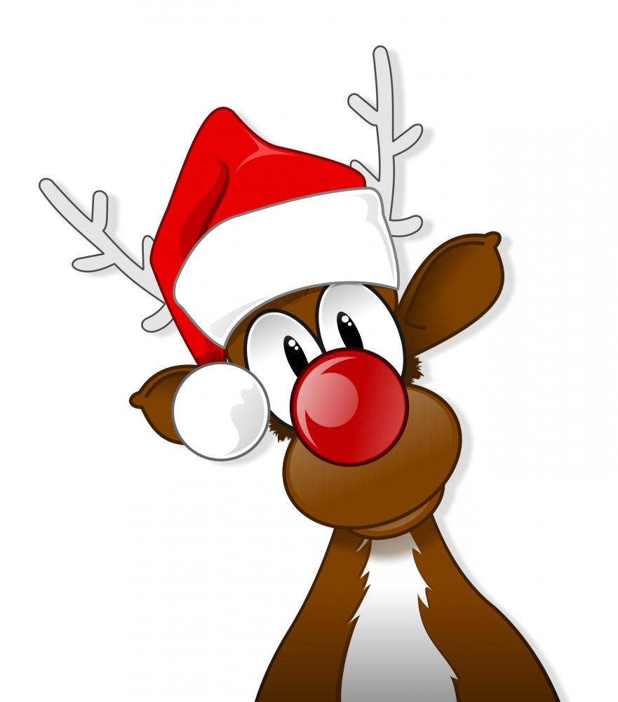 Rudolph Clipart With Santa Hat 19 Adorable Hand-drawn Rudolph The Red Nose  Reindeer Clipart, image size:881x1000