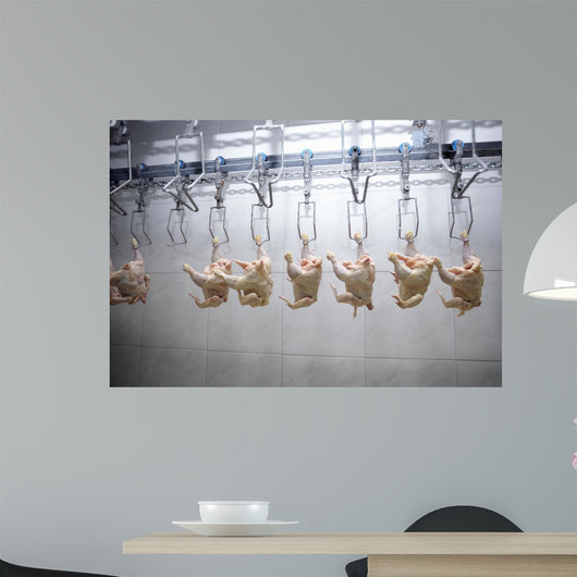 Poultry Processing Meat Food Industry Wall Mural