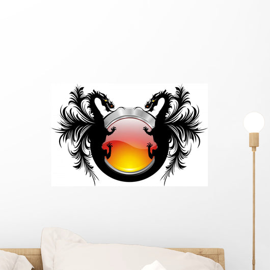Drago Icona-Dragon Icon-Vector Wall Decal