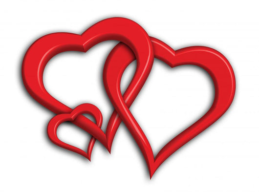 Family Hearts Wall Decal