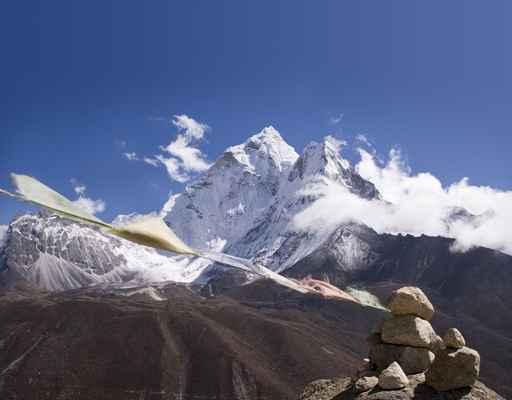 Ama Dablam Prayer Flags Wall Decal