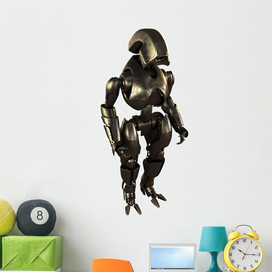 Steel Cyborg Warrior Wall Decal