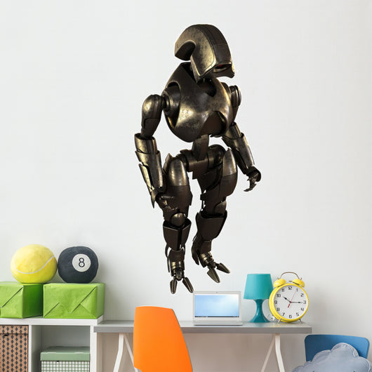 Steel Cyborg Warrior Wall Decal