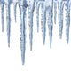 Icicles on White Background - Square Format Wall Decal