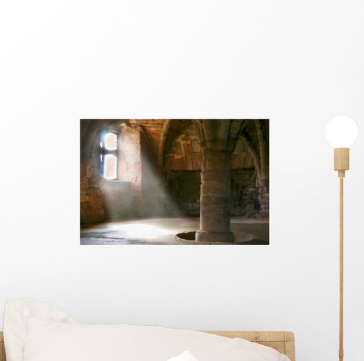 Spring Light Through an Ancient Window Wall Mural