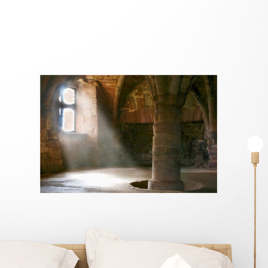 Spring Light Through an Ancient Window Wall Mural