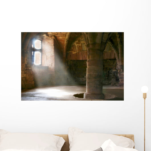 Spring Light Through an Ancient Window Wall Mural
