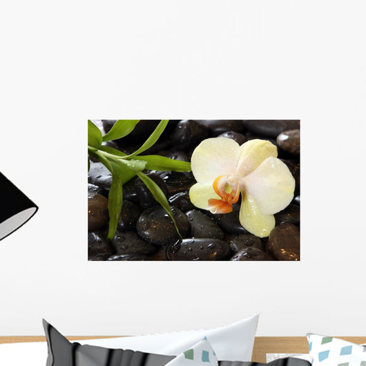 Bamboo and Orchid Wall Mural