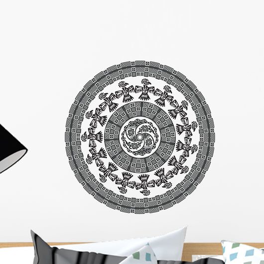 American Culture Pattern Editable Vector Illustration Wall Decal