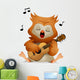 Owl Guitar Wall Decal