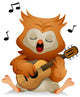 Owl Guitar Wall Decal