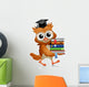 Owl Books Wall Decal