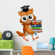 Owl Books Wall Decal