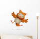 Jumping Owl Wall Decal