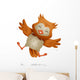Jumping Owl Wall Decal