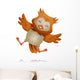 Jumping Owl Wall Decal