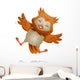 Jumping Owl Wall Decal