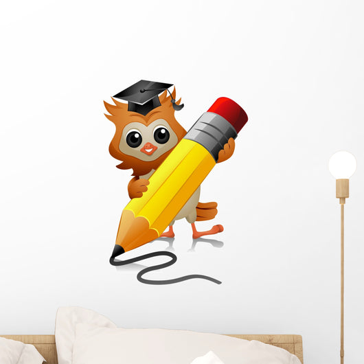 Owl Writing Wall Decal