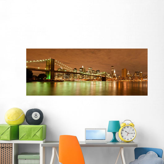 Manhattan and Brooklyn Bridge Wall Mural