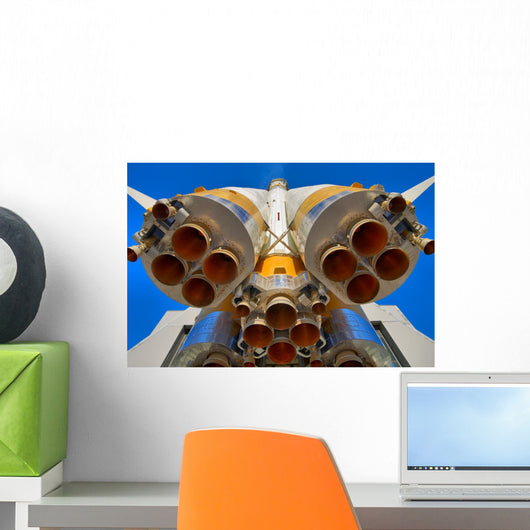 Details of space rocket engine Wall Mural