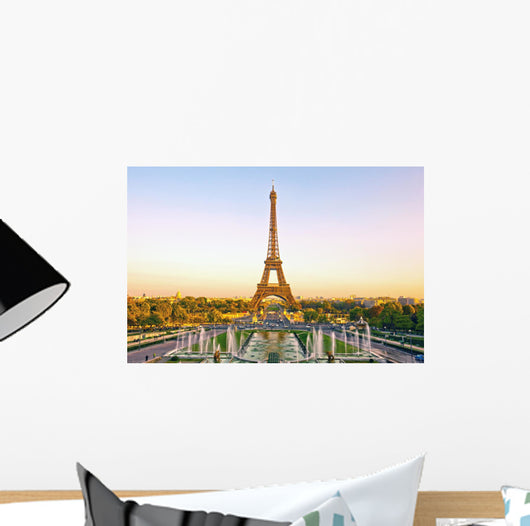 Eiffel Tower at Sunset in Paris Wall Mural