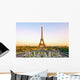 Eiffel Tower at Sunset in Paris Wall Mural