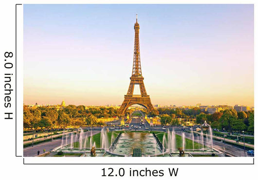 Eiffel Tower at Sunset in Paris Wall Mural